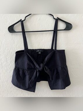 J. Crew Front Tie Crop Top